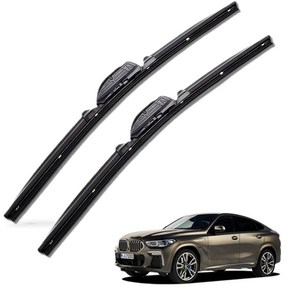 BMW X6 전차종 순정(호환)형 자동차 프리미엄 하이브리드 와이퍼 윈도우브러쉬 1+1세트, X6 E71전-PR600