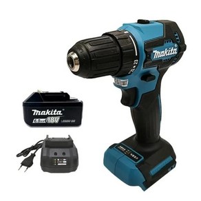 Makita DHP485 스크루 드라이버 컴팩트 무선 공구 충전식 브러시리스 전동 드릴 18V 임팩트 업그레이드, 01 1 battey 1chage, 03