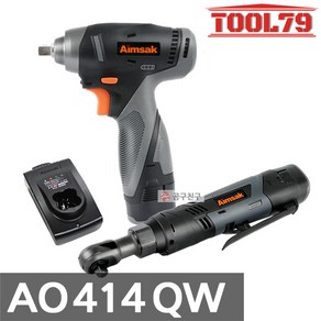 아임삭 AO414QW 3G 충전 콤보세트 14.4V 2.0Ah 배터리 2팩 AW414Q 3G+AI414RW 충전 임팩트렌치+충전 라쳇, 1개