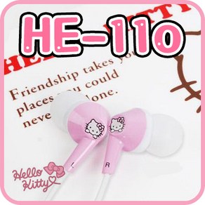 헬로키티 이어폰 HE-110, 헬로키티 이어폰 HE-110(white)