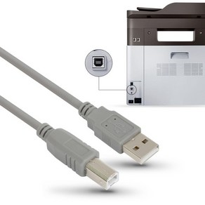 넥시 USB2.0 AM-BM 프린터 케이블 2M NX-U20AB-G020 NX1509