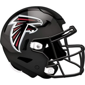 미식축구 헬멧 럭비 부상방지 보호 선풍기 제작 NFL 남녀공용 정품, Team Colo, 12 inch, Atlanta Falcons, 1개