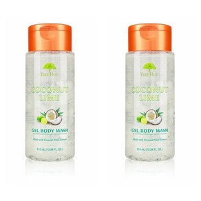 (1+1무료배송)Tee Hut Coconut Lime Gel Body Wash 트리헛 코코넛 라임 젤 바디워시 10.94oz(310ml) 2팩, 2개