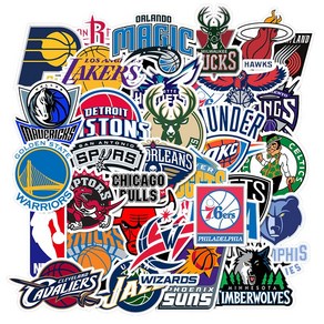 NBA 농구 엠블럼 스티커 32장