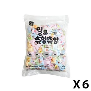 밀크 츄잉츄잉 다섯가지맛 1kg, 6개