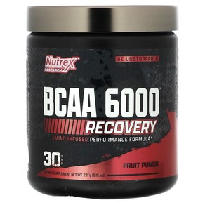 뉴트렉스리서치 BCAA 6000 후루츠펀치 맛 231g, 1개