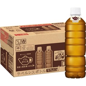 일본 아사히 호지차 호우지차 음료 무라벨 500ml 24병 502215, 24개, 1개입