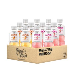 [모아무아] 팔도 코코뿌요 복숭아 6개+애플망고 6개, 200ml, 6개