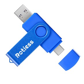 ROTIESS USB3.0 c타입 대용량 유에스비메모리 2in1 핸드폰OTG, 64GB