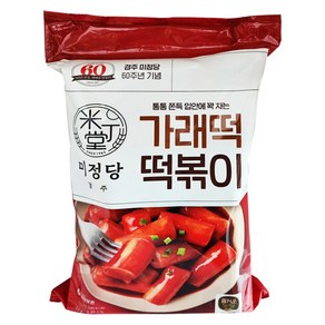 미정당 가래떡 떡볶이 1600g(400g x 4개)/아이스포장선택/, 400g, 4개