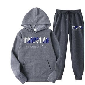 TRAPSTAR-남성용 루즈핏 후드 스웨트셔츠 바지 15 가지 색상 조깅 스포츠웨어