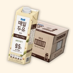 (수담스토어) 달지않은 아침대용 매일두유 고단백 두유 콩 190ml 12팩