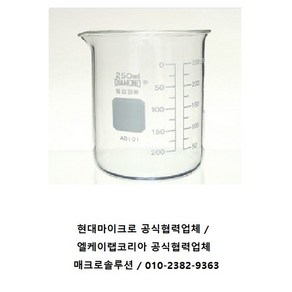 국산 동성 유리 비커 Beake 50ml~500ml 비이커 / 동성과학제품, [BK1010-200], 200mL, 1/EA