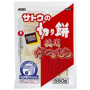 사토의 기리모치 특가상품 절굿공이 있는 떡 550g, 1개