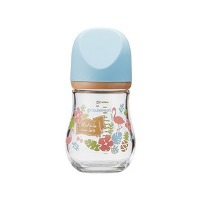[더블하트] 마이프레셔스 유리젖병 하와이 160ml (노꼭지), 1개