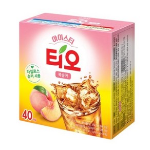 티오 아이스티 복숭아맛, 13g, 40개입, 4개