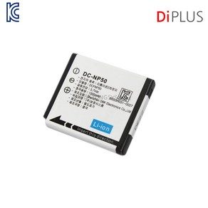 DIPLUS 후지 NP-50 FNP50 호환배터리 F80 F75 F72 F70 EXR, 1개