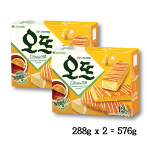 오리온 오뜨 치즈 대용량 케익 (288gx2개), 576g, 2개