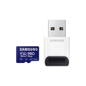 삼성전자 마이크로SD카드 PRO PLUS 128GB MB-MD128KBWW 카드리더기 포함, 1개