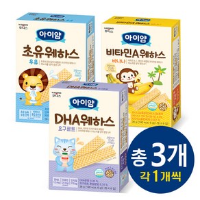 일동후디스 아이얌 웨하스, 36g, 1세트, 우유+요구르트+바나나