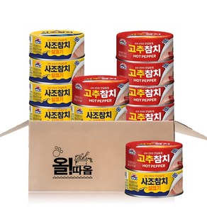 (올따옴) 사조 살코기참치 85g 6개 + 고추참치 85g 6개, 1세트