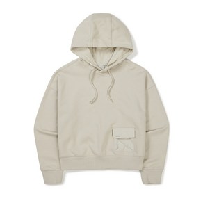 [snow peak] 스노우피크 23F/W랜드 우먼스 우븐 포켓 기모 후드 티셔츠 Light Beige 라이트 베이지 S23FWFHD62LE