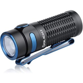 OLIGHT 배턴 3 플래쉬 등 LED 빛 손전등 핸디 라이트 1200 루멘 20 일 런타임 알루미늄 합금 소재 충전식 경량 IPX8 방수 방재 정전 보호 비상 사태 (블랙), 1개