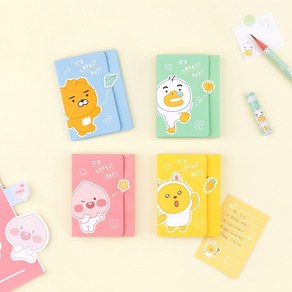 리틀카카오프렌즈 러블리 4단 점착 메모지, 리틀라이언, 1개, 개당 수량