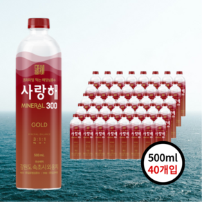 굿샌드 글로벌 프리미엄 해양심층수사랑해 골드 경도300 500ml 40개입, 160개