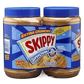 스키피 Extra Crunchy Super Chunk Peanut Butter 2개입