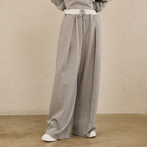 [누브] 더블 웨이스트 와이드 팬츠 / Double Waist Wide Pants