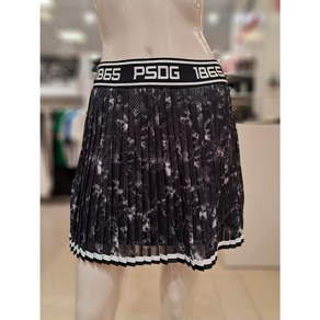 [파사디] 여성 봄 여름 메쉬 원단 레이어드 주름 스커트 블랙 P24MSK578XBK
