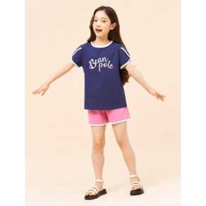 [BEANPOLE KIDS] 빈폴키즈 네이비 오로라 로고 상하세트 (BI2342G02R)