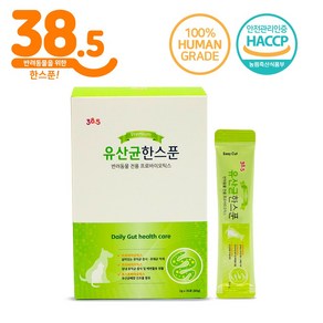 38.5 고양이 강아지 유산균 영양제 유산균한스푼 (스틱 2g 30포), 장건강/유산균, 60g, 1개