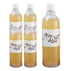 맛있는 식혜 무방부제, 5개, 500ml