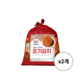 (종가집) 종가 중부식 포기김치 10.4kg (5.2kg X 2), 5.2kg, 2개