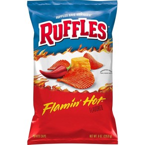 Ruffles Flamin Hot Potato chip 불타는 매운맛 포테이토 칩 219.7g 2개, 1개, 226.8g