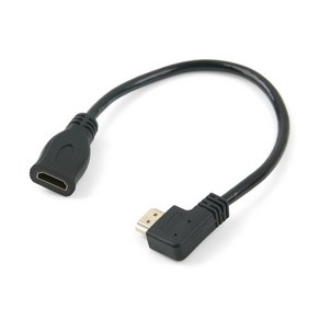 Coms HDMI 일체형 연장 젠더 NA654/좌향 꺾임/30cm 변환젠더/기타-기타 변환젠더, 1개