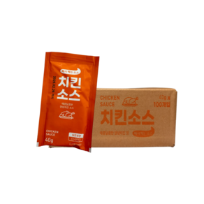 치킨 양념 소스(일회용) 캠핑용 업소용 박스판매, 40g, 100개