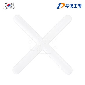 두영조명 국산 삼성칩 LED 십자등 방등 60W, 1개