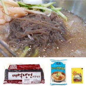 옥천냉면 메밀냉면 10인분(2kg)+동치미육수 10봉+겨자소스 10개, 1개