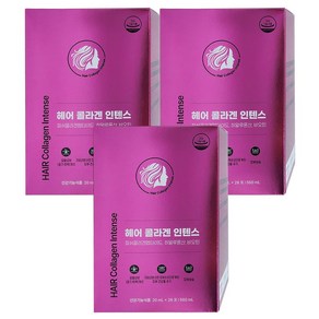 주영엔에스 헤어콜라겐 인텐스 3박스, 3개, 0.56l