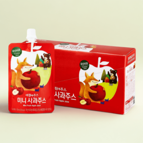 사과주스 서울우유 아침에주스 미니 사과 100ml 10개, 서울우유 아침에주스 미니 사과 100ml  10개