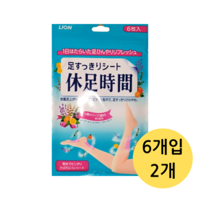 휴족시간 쿨링시트, 10ml, 1개, 12개입