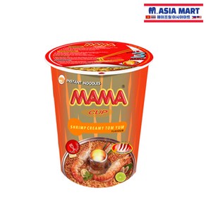 태국 마마 컵라면 쉬림프 크리미 톰얌 70G 똠양꿍 MAMA CUP SHRIMP TOMYUM, 1개