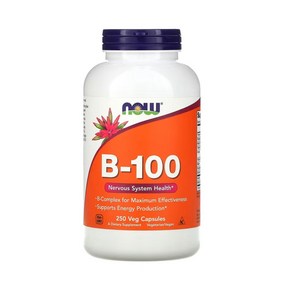 Now B-100 Vitamin Nevous System Health Dietay Supplement, 1개, 250정