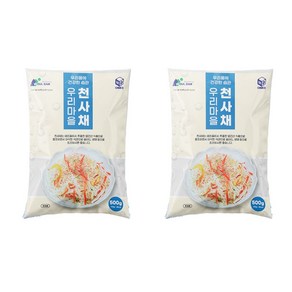 우리마을 천사채 가정용 2인분, 2개, 500g