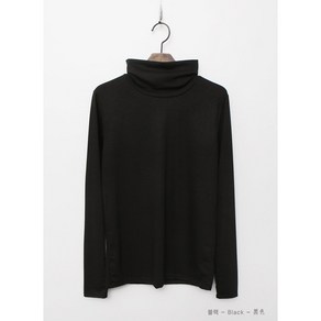 [아이엠수] 엔탑 베이직 목폴라티 여성 공용 베이직 기본폴라 얇은긴팔 얇은폴라 미디 실켓 부들 모달 가성비