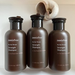 (1+1+1) innisfee 이니스프리 마이 헤어 레시피 Hai ecipe 스트렝스 Stength Shampoo 샴푸 330mL, 3개