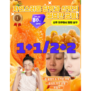 1+1/2+2 무가당 말린 살구 국내산 유기농씨없는 경상남도 저칼로리100% 천연살이건조 건살구, [3+3][100g/1봉지], 6개, 100g